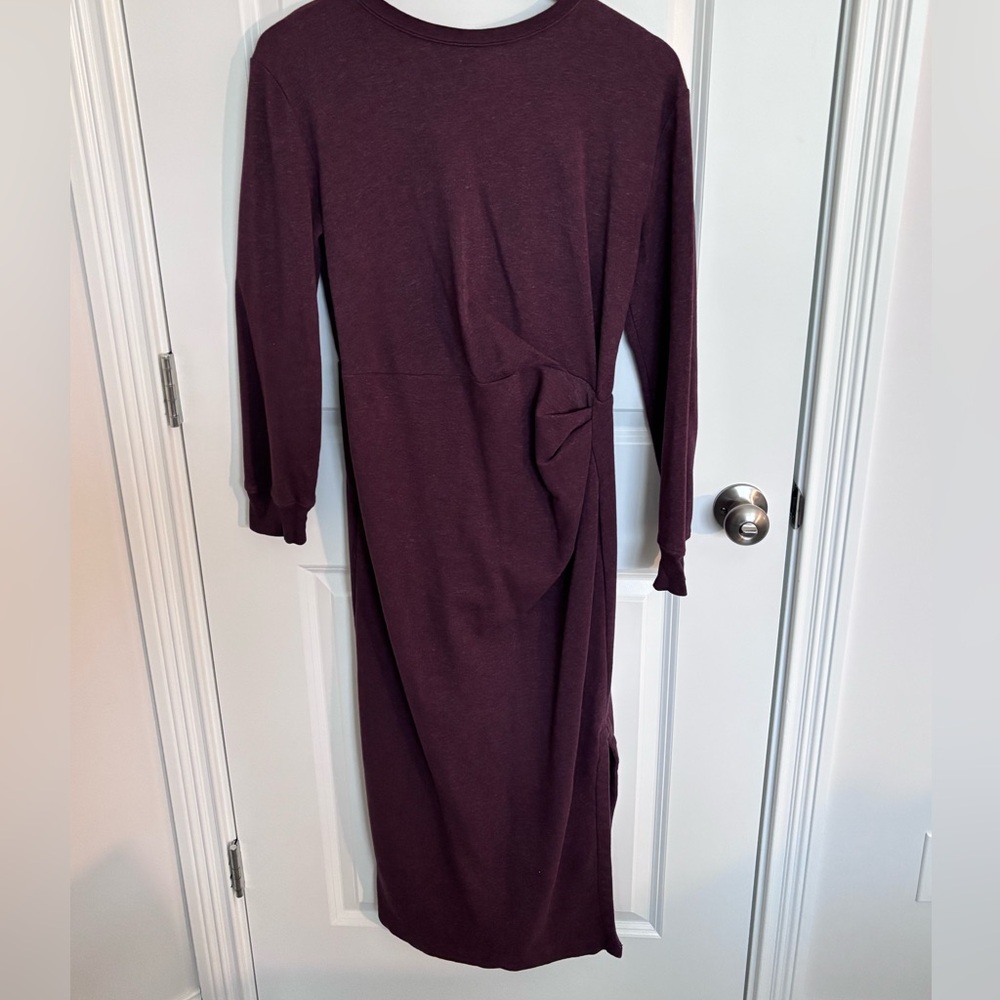 LOFT | Long-Sleeve Knot-Detail Maxi Dress